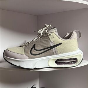 Nike Beige and Light Lavender Low-Top Sneaker